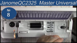 Как правильно намотать шпульку на швейной машине Janome QC2325. Видео №8.
