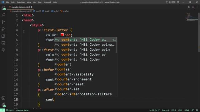 CSS L24:- Pseudo-elements property in css #css3 #webdesigning смотреть онлайн
