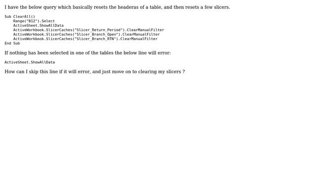 EXCEL VBA - Skip line if it will error смотреть онлайн