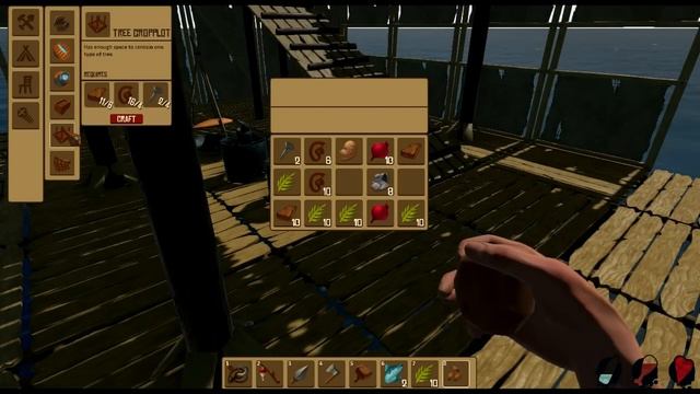 Raft. Делаем мебель ночью в открытом океане. Обновления v1.05 смотреть онлайн