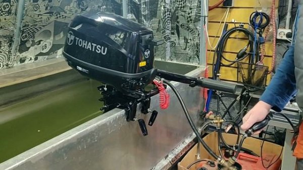 Обзор и запуск лодочного  мотора Tohatsu MFS 6 CS-S 2019 года