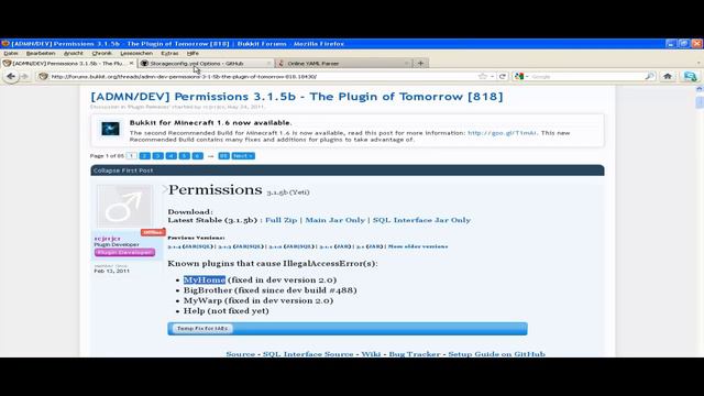 minecraft bukkit server 1.6.6 Tutorial Plugin ( Permissions 3.1.5b ) bye icesupport2011 смотреть онлайн
