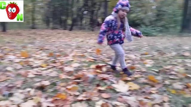 Плетем из листьев веночек на голову!!!Осенний парк .Autumn wreath of leaves.Autumn Park . смотреть онлайн