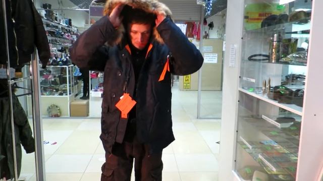 Куртка аляска синяя Apolloget Husky Blue смотреть онлайн