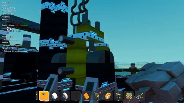 Scrap Mechanic Sailing ship "Black Perl" it sail смотреть онлайн