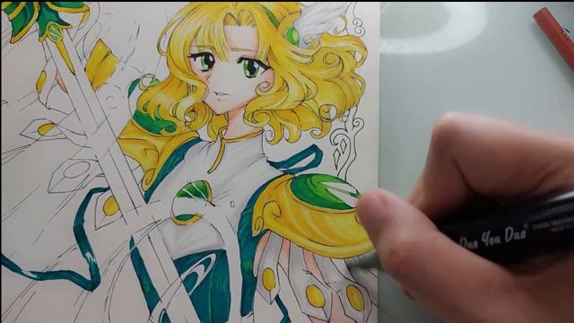 Magic Knight Rayearth - Drawing Anemone | 90s Anime смотреть онлайн