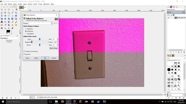 GIMP 2.8.16 tutorials - 19 - Color Balance смотреть онлайн
