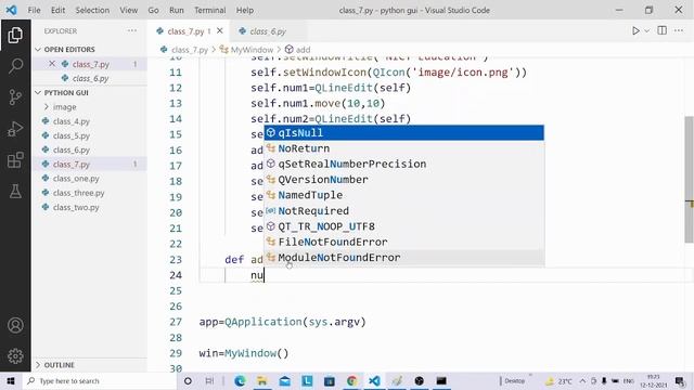Adding two number in PyQt5 смотреть онлайн