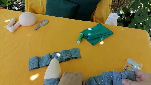 Как сшить юбку шорты для куклы Без ВЫКРОЙКИ. 2 варианта смотреть онлайн