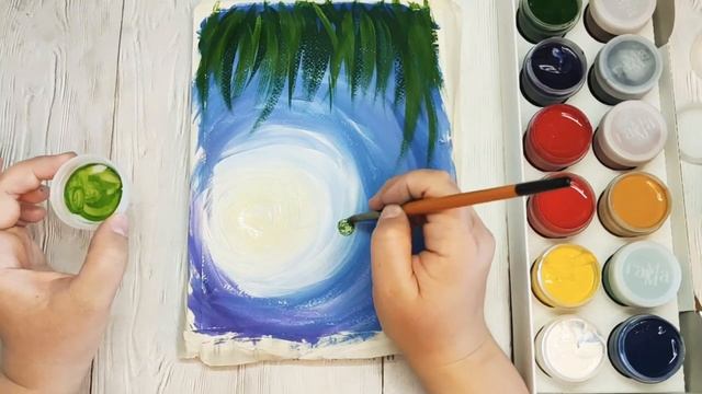 Стрекоза рисуем гуашью смотреть онлайн