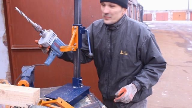 Самодельная стойка для дрели своими руками.Часть1.Homemade drill press смотреть онлайн