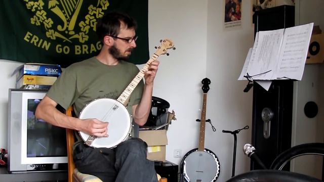 The Irish Washerwoman on Tenor Banjo GDAE смотреть онлайн