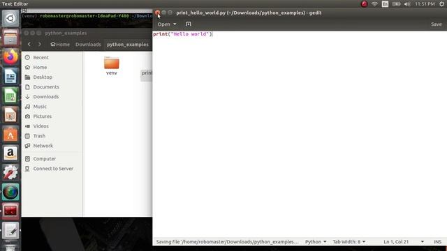 03 - Create your first Python script and run it смотреть онлайн
