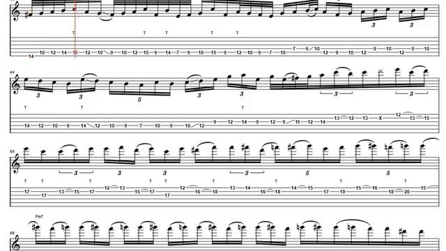 Guthrie Govan - Fives transcription (TABS) смотреть онлайн