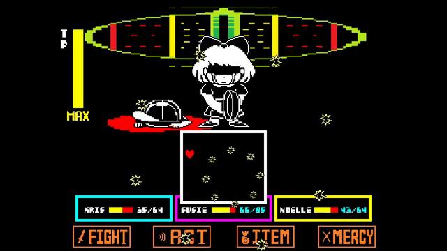 Ness And Paula Boss Fight | Deltatraveler [ DELTARUNE/UNDERTALE FAN GAME ]
