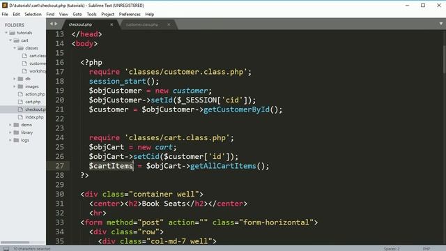 Ecommerce website project in php and mysql: Checkout page part8 смотреть онлайн