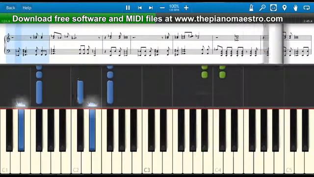 Lonely Day - System of a Down -- piano lesson with Synthesia смотреть онлайн