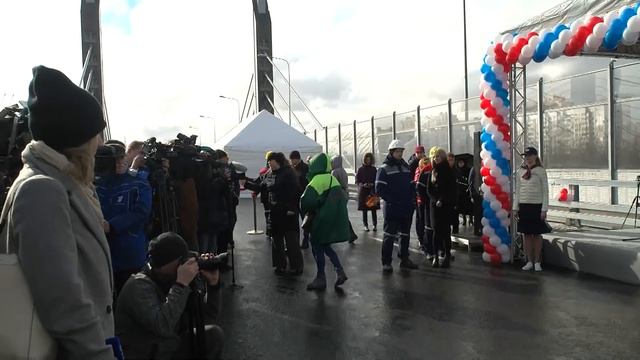 Открытие развязки на пересечении Пулковского шоссе с Дунайским проспектом смотреть онлайн