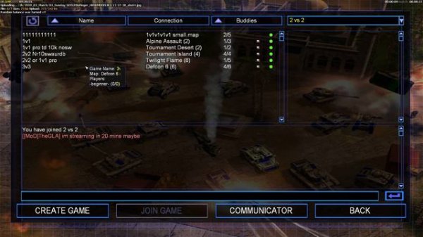 Generals Zero Hour - ThoR/Humanity VS StePH/MaDaRa Tournament Games