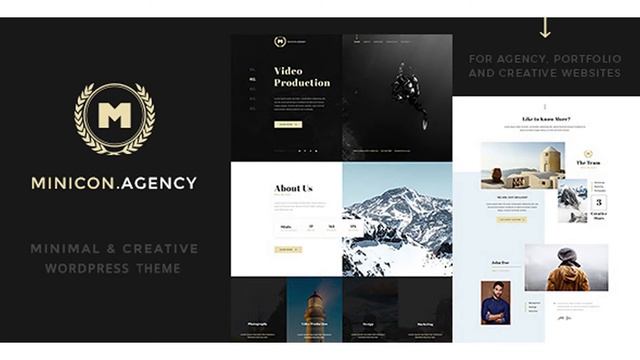Minicon - Minimal Creative WordPress Theme | Themeforest Website Templates and Themes смотреть онлайн