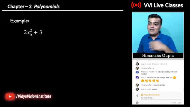 VVI Live Classes || 5:00 PM, 13-05-2018, Sunday || Topic: Polynomials (Class 9) смотреть онлайн