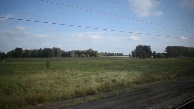 Электропоезд ЭД9М-0232. Покатушки от Бешенцево до Голубцово+отправление. смотреть онлайн
