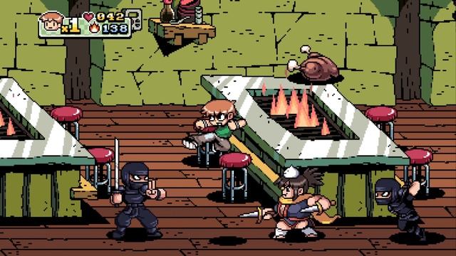 Scott Pilgrim Vs THE WORLD THE GAME Full Walkthrough Gameplay: SCOTT VS NINJAS смотреть онлайн