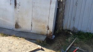 Ремонт/Устранение заваливания цельносварного металлического гаража! Возврат обратно в уровень!