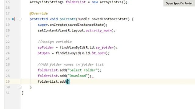 How to Open Specific Folder in Android Studio | OpenFolder | Android Coding смотреть онлайн
