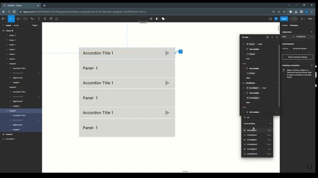 Accordion | 3 easy steps | Interactive Accordion Component using variables and conditions in figma смотреть онлайн