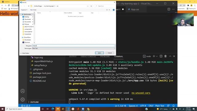How to create a React app in Microsoft Visual Studio Code смотреть онлайн