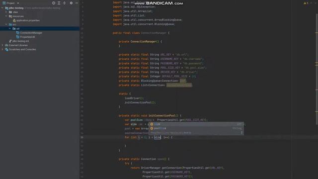 Java connection to jdbc and implement connection pool смотреть онлайн