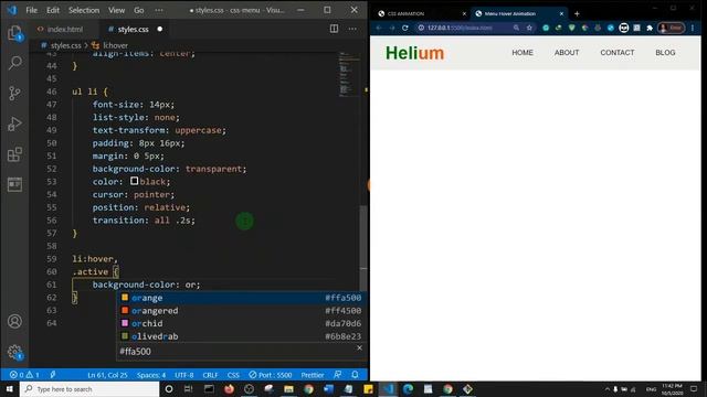 Create CSS Navigation With Animation | Using before and after pseudo-elements смотреть онлайн