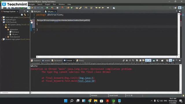OOP Java (Abstraction) in Marathi смотреть онлайн