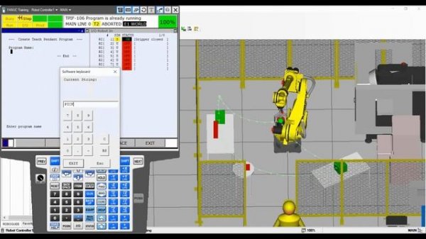 FANUC programming tutorial pt. 2 - Simple pick and place application. Fully functional program.