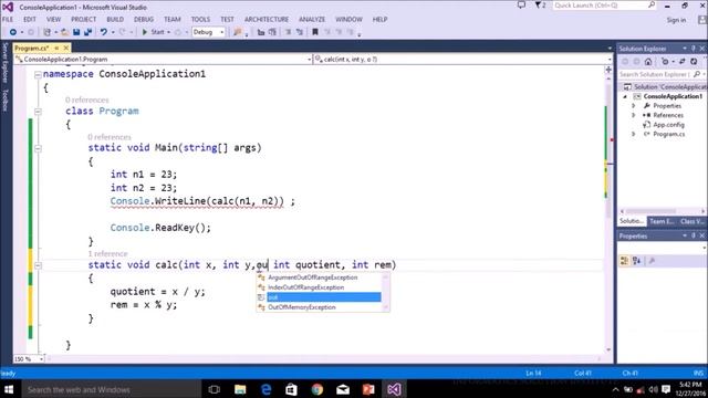 PART 51 C# How to return multiple values from the function | OUT keyword смотреть онлайн