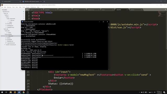 Creando app en tiempo real con python - 04 entorno de desarrollo para vuejs en docker смотреть онлайн