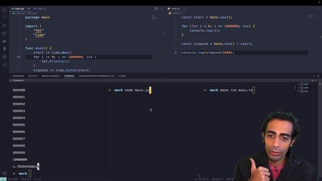 Performance test Go vs Node vs Deno смотреть онлайн