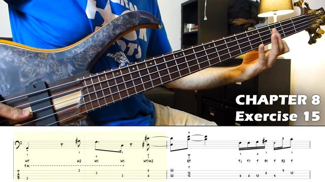 Palm Mute, Slaps and Tapping bass tabs groove смотреть онлайн