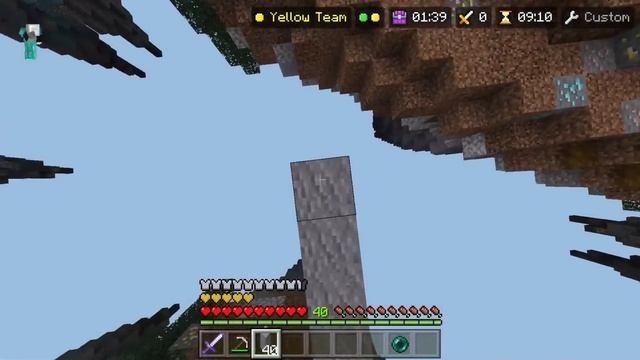 Bedrock Edition Noob VS Java Edition Pro|| Hive Skywars Minecraft Bedrock Edition