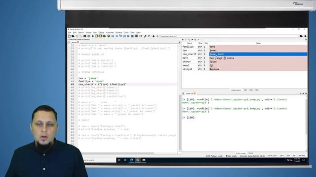 #05 Python Darslari | Matn Bilan Ishlash (Strings)