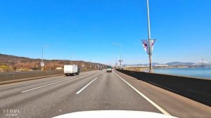 [4K] Driving Downtown Seoul. From Gangbyeon Expressway to Yangpyeong POV