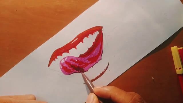 LIPS DRAWING 20 RS SKETCH PENS POSSIBLE ? смотреть онлайн