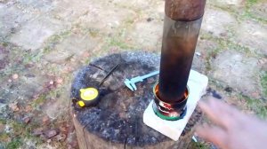Печь на отработанном масле. Самая простая! waste oil burner