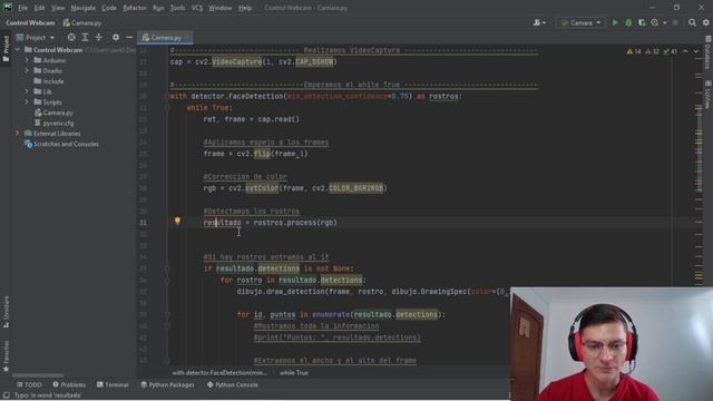 CONTROL DE SERVOMOTOR POR MEDIO DE VISION ARTIFICIAL | Tutorial Arduino Python OpenCV смотреть онлайн