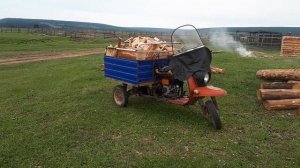 мотороллер муравей с двигателем от мотоблока