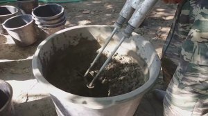 Как я делаю раствор для тротуарной плитки. 2018г.