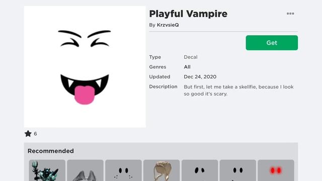 GETTING THE PLAYFUL VAMPIRE FACE FOR FREE (joke) смотреть онлайн