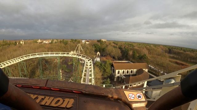 Python - 4K Onride 2019 - Efteling - Vekoma/CSM Steelstructures - 1st Row - POV смотреть онлайн