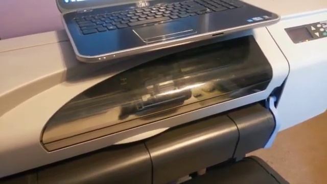 HP Designjet 500 24 inch Working Test Video смотреть онлайн